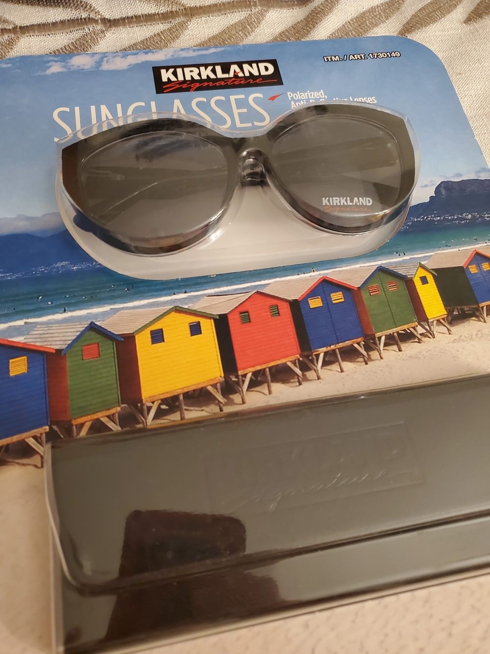 Kirkland Signature Sunglasses with Gray Lenses and Black Frame